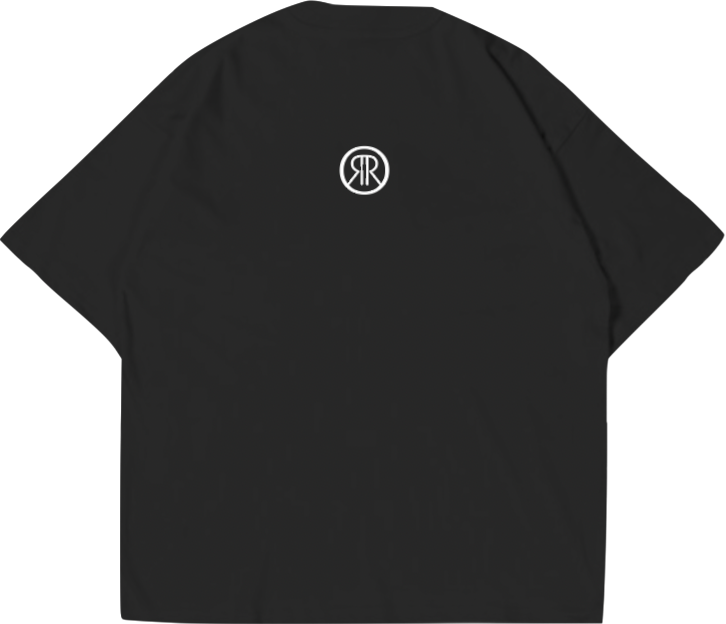 Oversized Black Premium T-shirt Wingspread