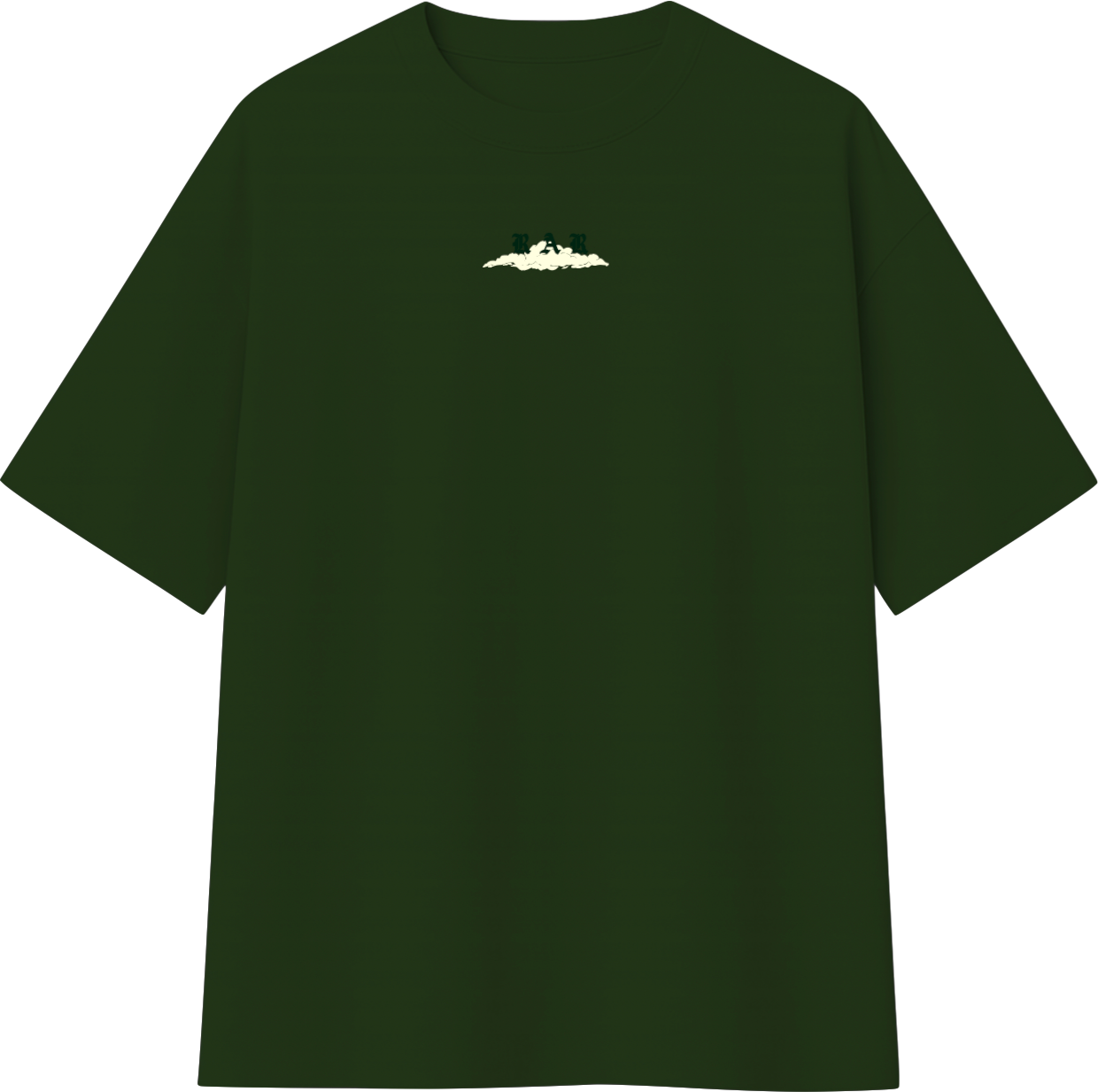 Dark Green Oversized T-shirt Highest in the room