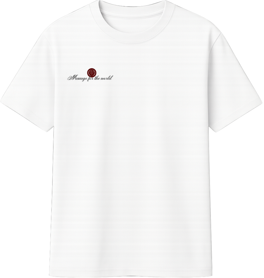 White T-shirt Letter to the world