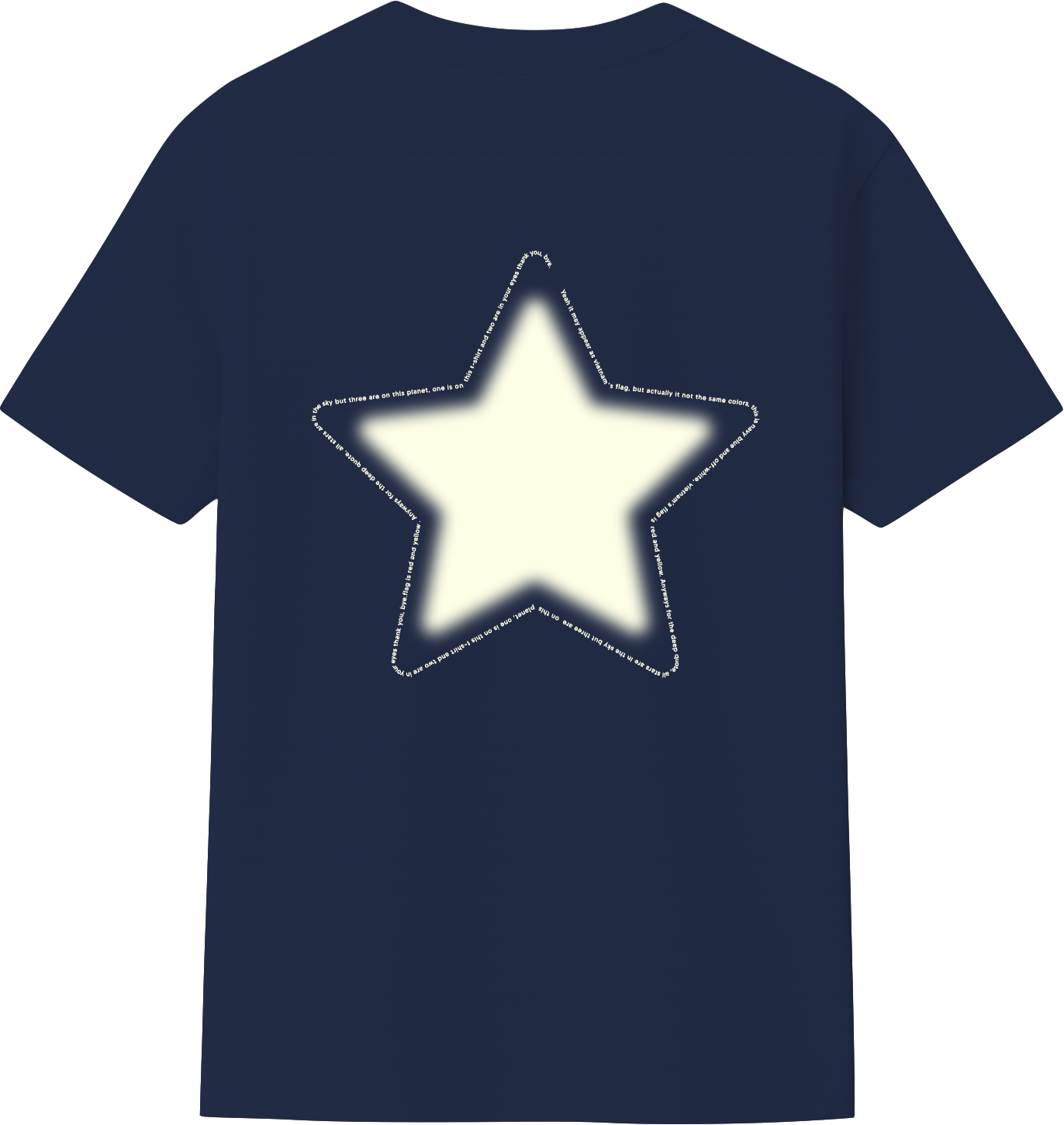 Navy Blue T-shirt Stars