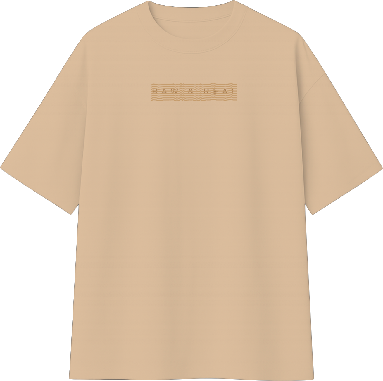 Beige Oversized T-shirt The tree