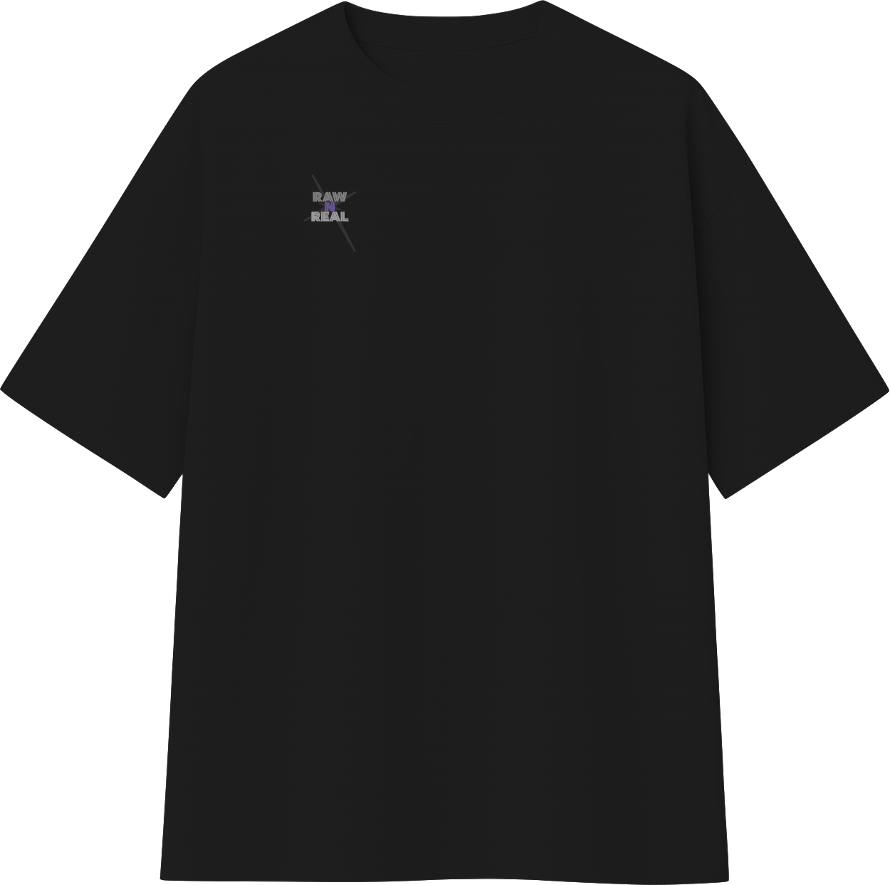 Black Oversized Premium Space T-shirt